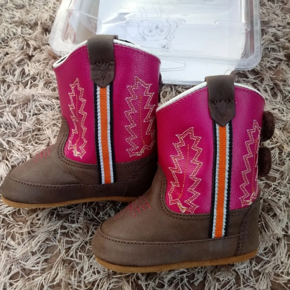OLD WEST BABY COWGIRL BOOTS - Picture 2 of 11